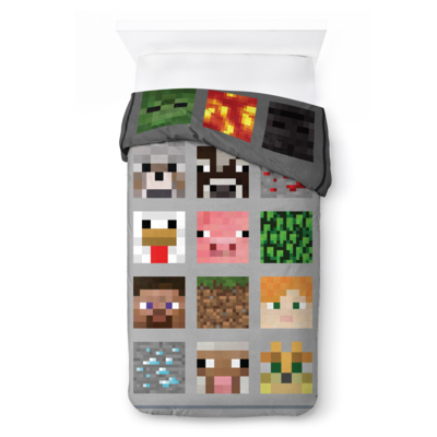 MINECRAFT Good vs Bad - Twin Comforter 1 ea, $65.00/1ea