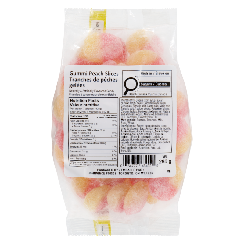 Candy Gummi Peach Slices