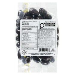 Johnvince Foods Dark Chocolate Covered Almonds 210 g, $4.29/100g