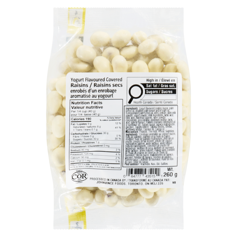 Yogurt Flavoured Covered Raisins