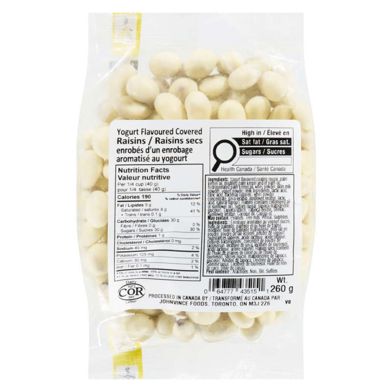 Yogurt Flavoured Covered Raisins