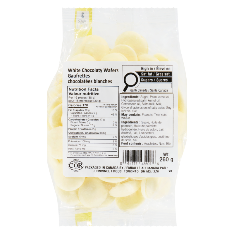 White Chocolaty Wafers