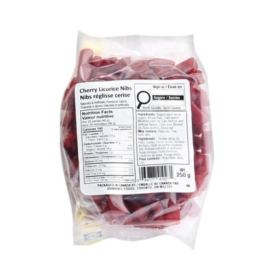 Johnvince Foods Candy Cherry Licorice Nibs 250 g, $2.00/100g