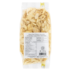 Almonds, Blanched Sliced