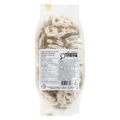Johnvince Foods Bretzels au yogourt 250 g, 2,40 $/100g