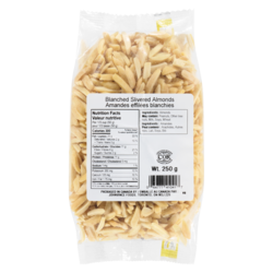 Johnvince Foods Amandes effilées blanchies 250 g, 3,60 $/100g