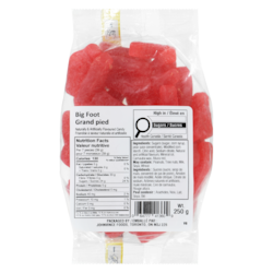 Johnvince Foods Grands pieds jujubes 250 g, 2,00Â $/100g