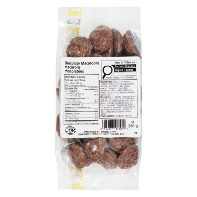 Johnvince Foods Chocolaty Macaroons 260 g, $2.31/100g
