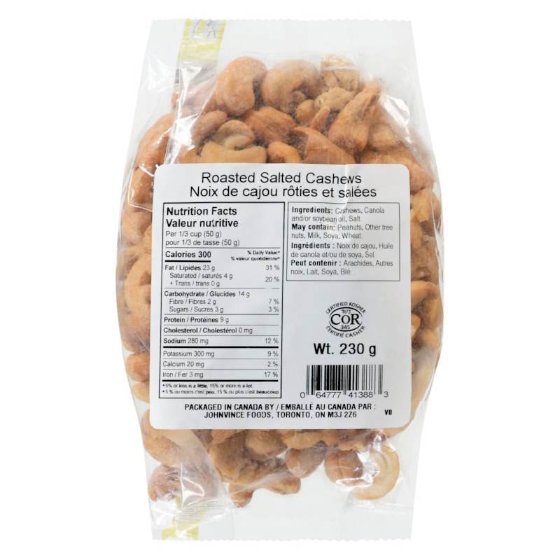 Roasted Salted Cashews