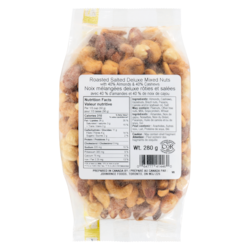 Johnvince Foods Noix mélangées deluxe rôties et salées 280 g, 3,93 $/100g