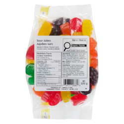 Johnvince Foods Jujubes surs 320 g, 1,56Â $/100g