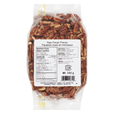 Johnvince Foods Raw Pecan Pieces 240 g, $4.17/100g