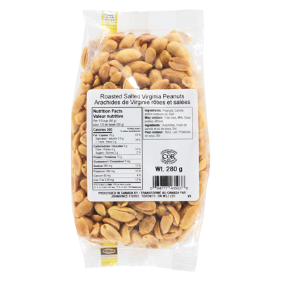 Johnvince Foods Roasted Salted Virginia Peanuts 280 g, $1.79/100g