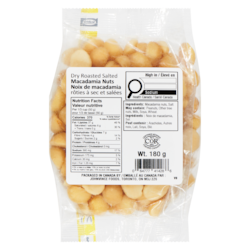 Johnvince Foods Noix de macadamia rôties à sec et salées 180 g, 5,00 $/100g