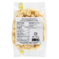 Johnvince Foods Noix de macadamia crues 150 g, 6,00 $/100g