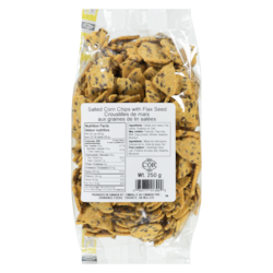 Salted Corn Chips With Flax Seed