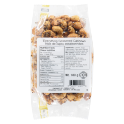 Johnvince Foods Everything Seasoned Cashews 180 g, $5.00/100g