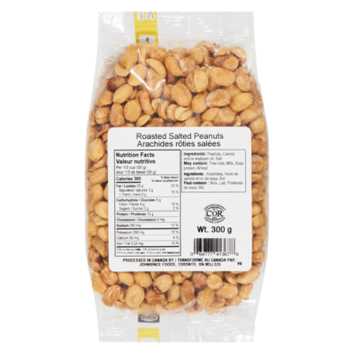 Johnvince Foods Roasted Salted Peanuts 300 g, $1.67/100g