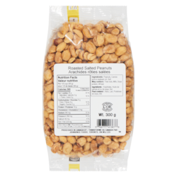 Johnvince Foods Arachides rôties salées 300 g, 1,67 $/100g