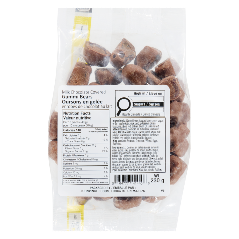 Milk Chocolate Covered Gummi Bears