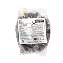 Johnvince Foods Amandes enrobées de chocolat au lait. 240 g, 3,75 $/100g
