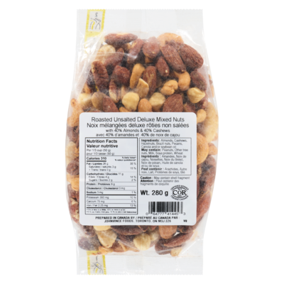 Johnvince Foods Mélange de noix de luxe 280 g, 3,57 $/100g