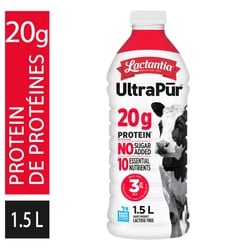 Lactantia Ultrapur Protein Ultra-Filtered Milk 3.25% 1.5 l, $0.40/100ml