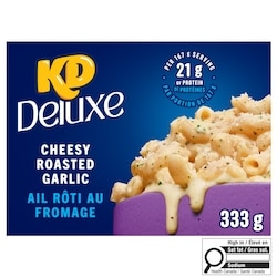 Kraft Kit de macaronis au fromage et à l'ail rôti avec garnitures Deluxe 333 g, 1,80 $/100g