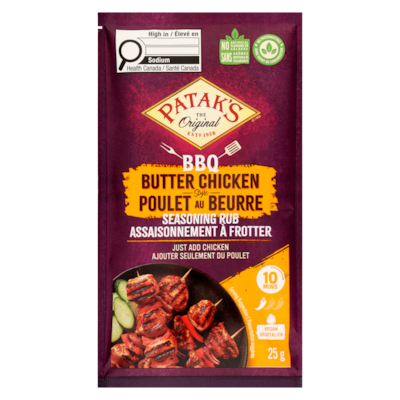 Pataks Seasoning Rub Bbq Butter Chicken Style 25 g, $9.16/100g