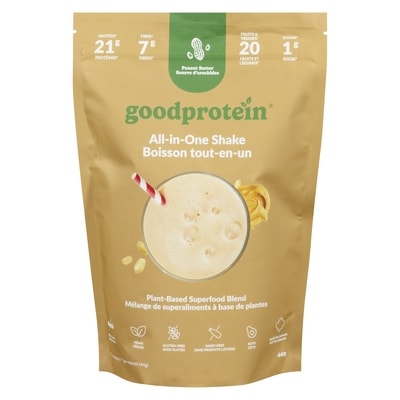 GOOD PROTEIN Boisson tout-en-un beurre d'arachides 440 g, 8,41 $/100g