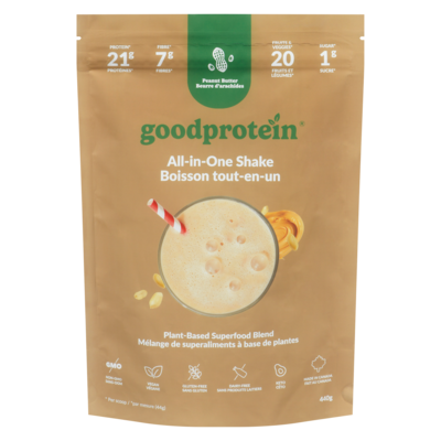 GOOD PROTEIN Boisson tout-en-un beurre d'arachides 440 g, 8,41 $/100g