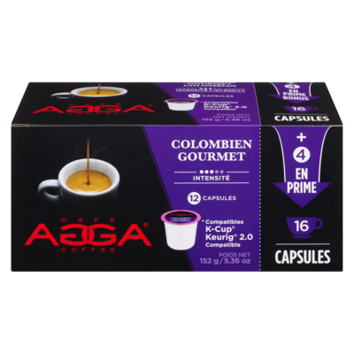 Agga Café colombien 152 g, 8,87 $/100g