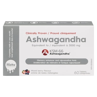 Nutrametlz Ashwagandha Mixed Berry Flavour 60 ea, $0.50/1ea