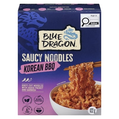 Blue Dragon Saucy Noodles Korean Bbq 122 g, $3.27/100g