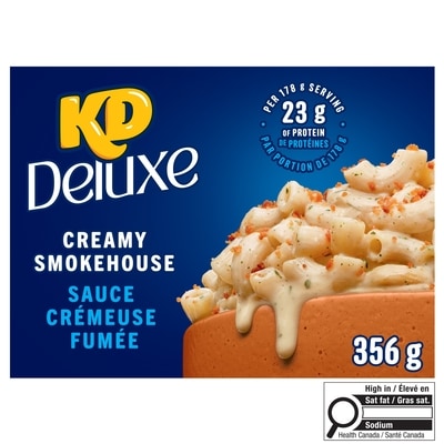 Kraft Kd Deluxe Creamy Smokehouse Macaroni & Cheese Kit With Toppings 356 g, $1.40/100g
