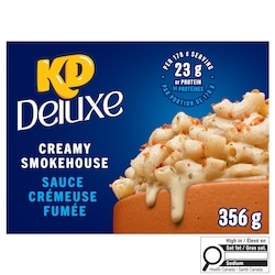 Kraft Kit de macaronis au fromage crémeux fumé avec garnitures Deluxe 356 g, 1,68 $/100g