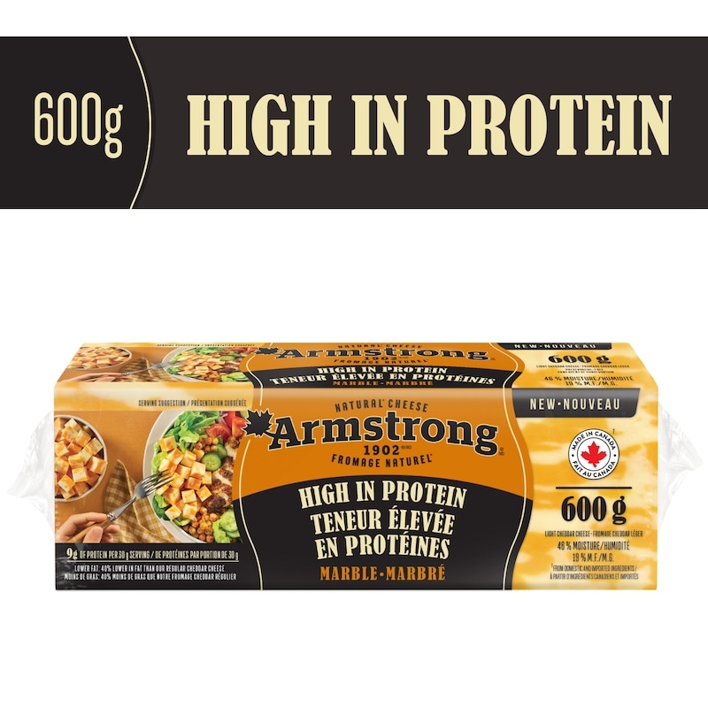 High in Protein Marble Cheddar Cheese