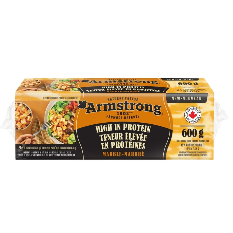 High in Protein Marble Cheddar Cheese