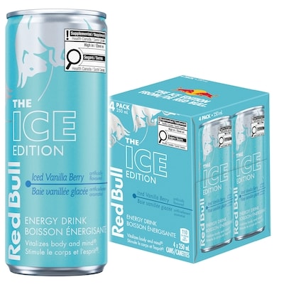 Red Bull Energy Drink, Iced Vanilla Berry, (4 pack) 250 ml, $1.52/100ml