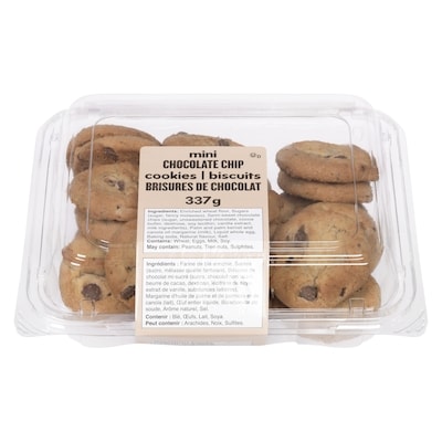 null Biscuits mini brisures de chocolat 337 g, 1,34 $/100g