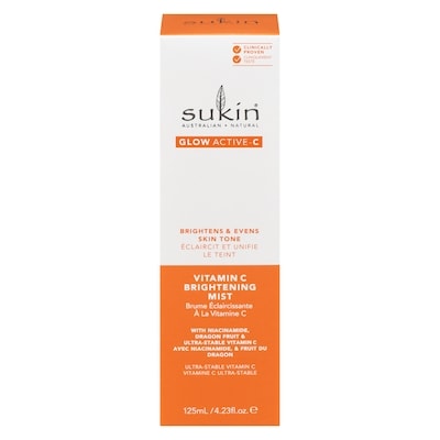 Sukin Vitamin C Brightening Mist 125 ml, $15.99/100ml