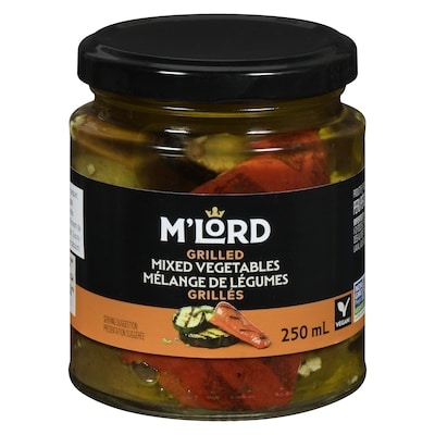M'Lord Grilled Mixed Vegetables 250 ml, $2.00/100ml