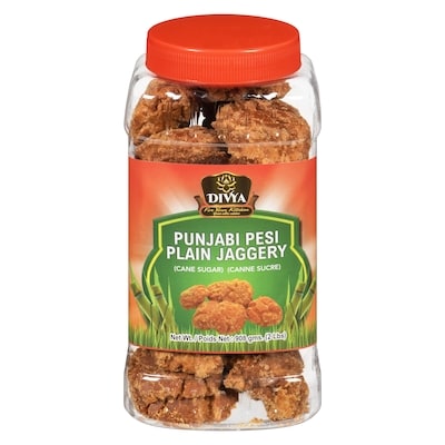 Divya Cane Sugar Punjabi Pesi Plain Jaggery 908 g, $0.49/100g