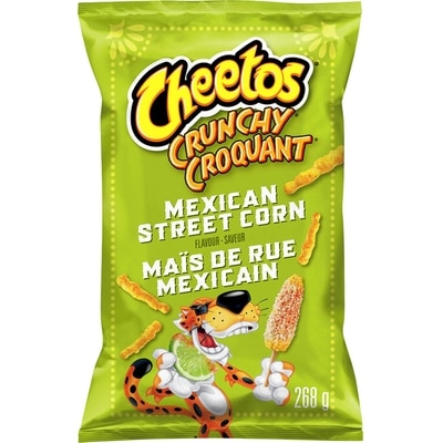 Cheetos Crunchy Mexican Street Corn Flavour Cheese Flavoured Snacks 268 g, $1.79/100g