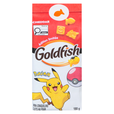 Pepperidge Farm Goldfish cheddar — édition limitée Pokémon 180 g, 2,50 $/100g