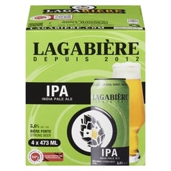 LAGABIERE Bière forte ipa india pale ale (Pièce d’identité requise au moment du ramassage) 4x473.0 ml, 0,69 $/100ml
