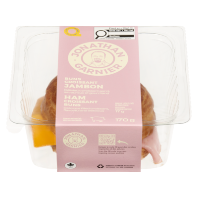 Jonathan Garnier Ham Croissant Buns 170 g, $3.53/100g