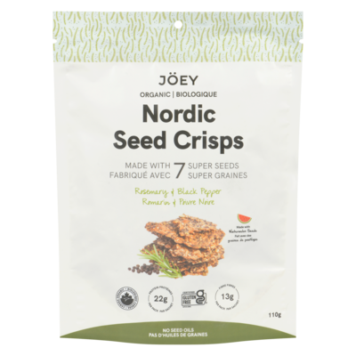 Joey's Nordic Seed Crisps Rosemary & Black Pepper 110 g, $7.95/100g