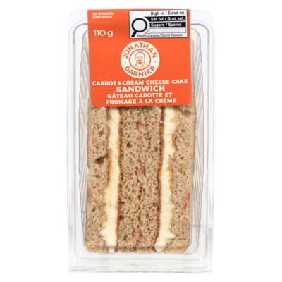 Jonathan Garnier Sandwich Carrot & Cream Cheese Cake 110 g, $4.55/100g