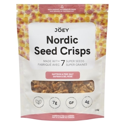 Joey's Nordic Seed Crisps Saffron & Pink Salt 110 g, $8.17/100g